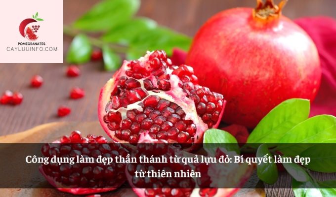 Công dụng làm đẹp thần thánh từ quả lựu đỏ: Bí quyết làm đẹp từ thiên nhiên